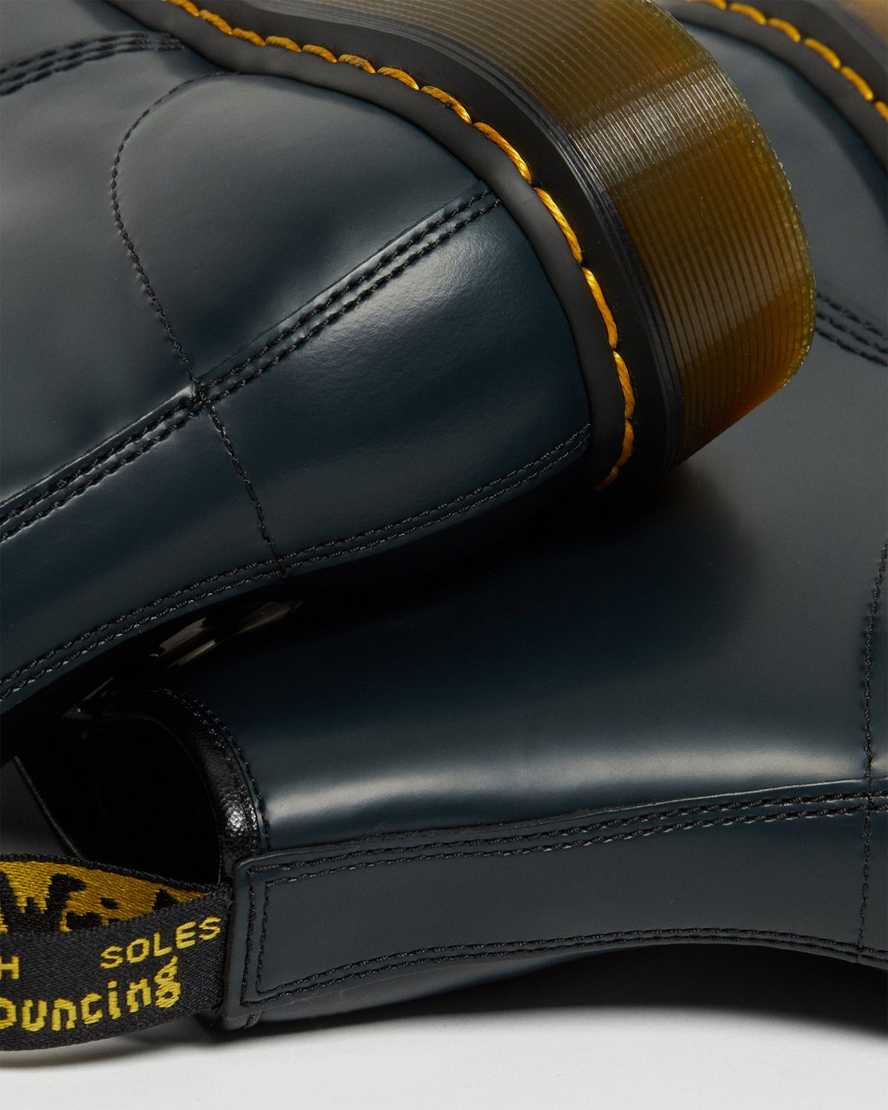 marineblaue dr. martens 1460 glatte herren-schnürstiefel