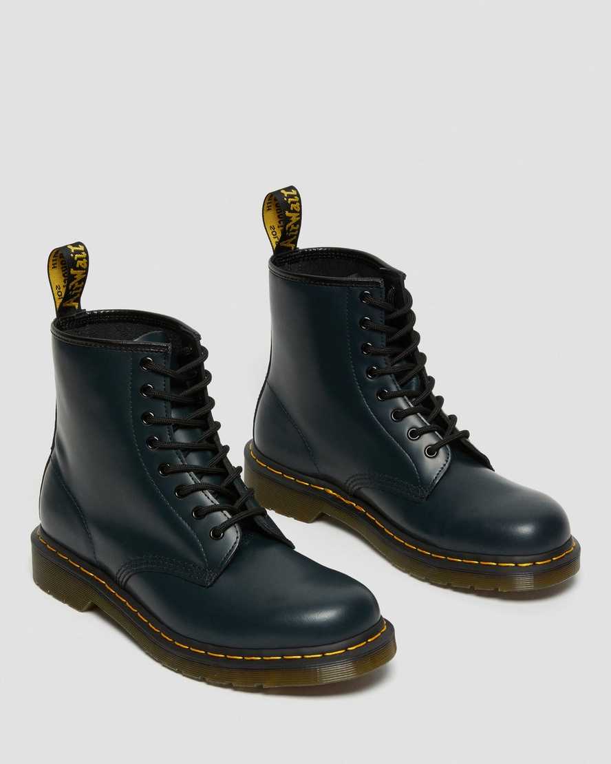 marineblaue dr. martens 1460 glatte herren-schnürstiefel