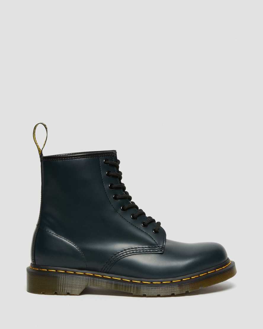 marineblaue dr. martens 1460 glatte herren-schnürstiefel