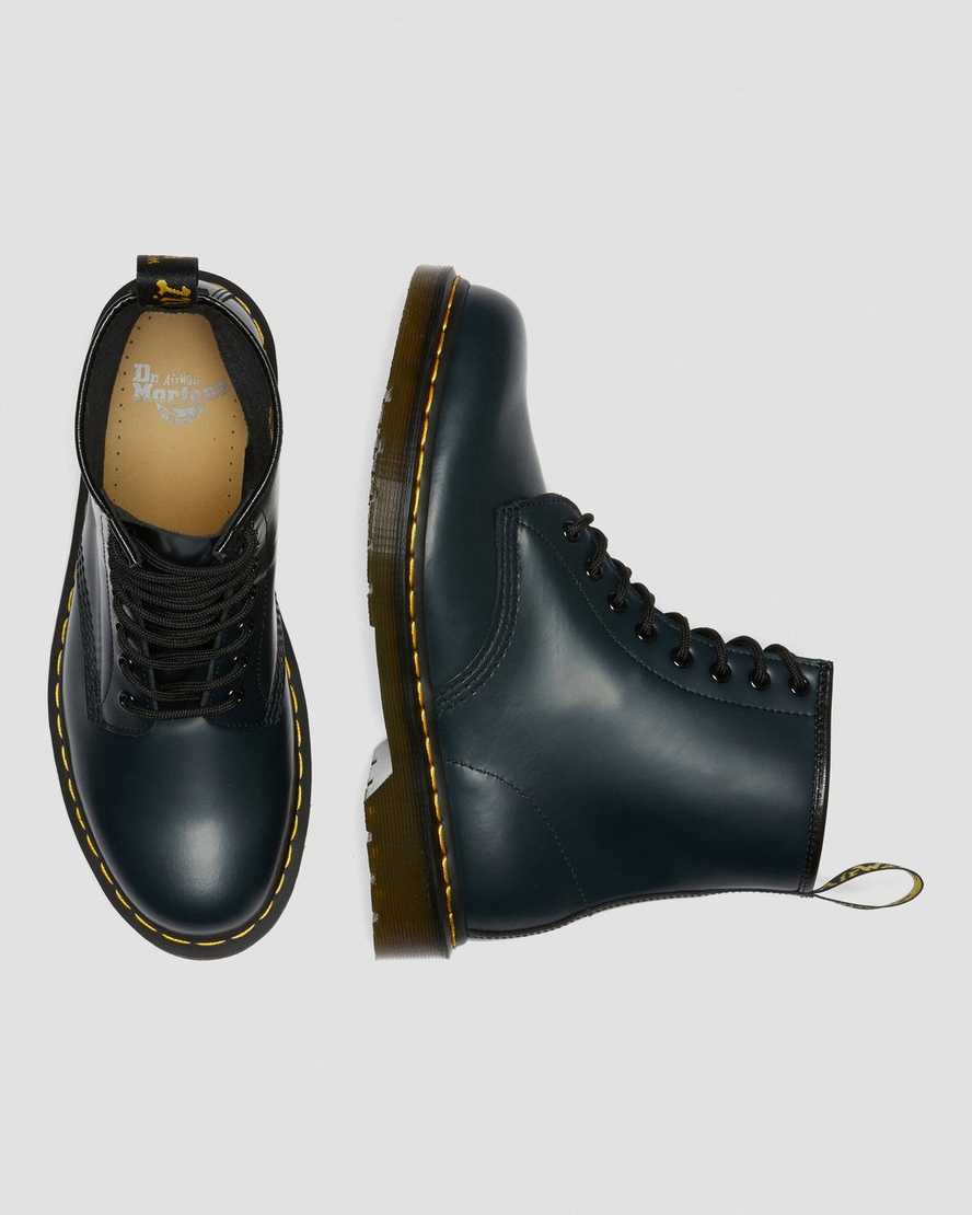marineblaue dr. martens 1460 glatte herren-schnürstiefel