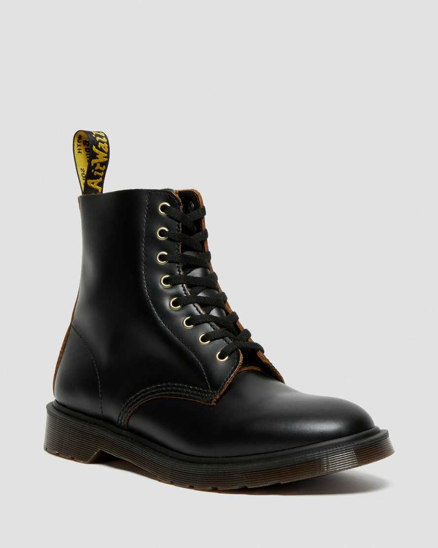 schwarze dr. martens 1460 vintage smooth herren-schnürstiefel