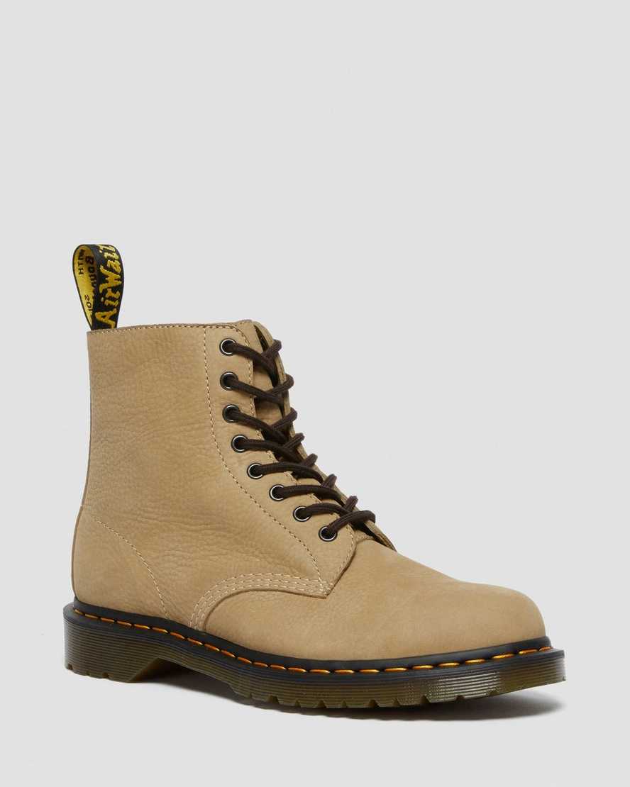 braune dr. martens 1460 pascal herren-schnürstiefel