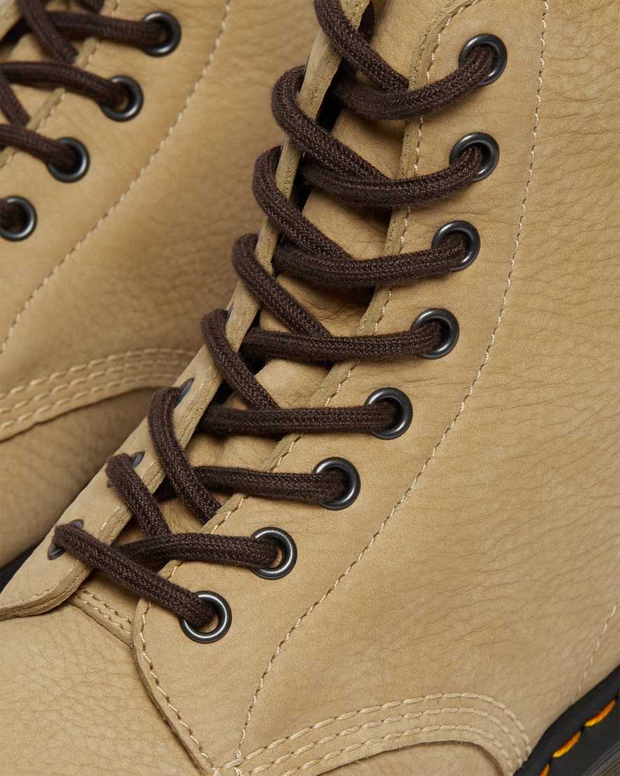braune dr. martens 1460 pascal herren-schnürstiefel