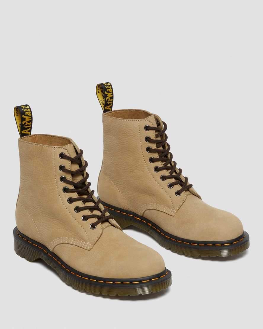 braune dr. martens 1460 pascal herren-schnürstiefel