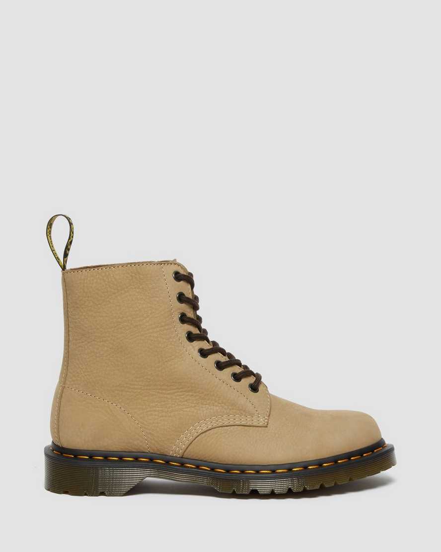 braune dr. martens 1460 pascal herren-schnürstiefel