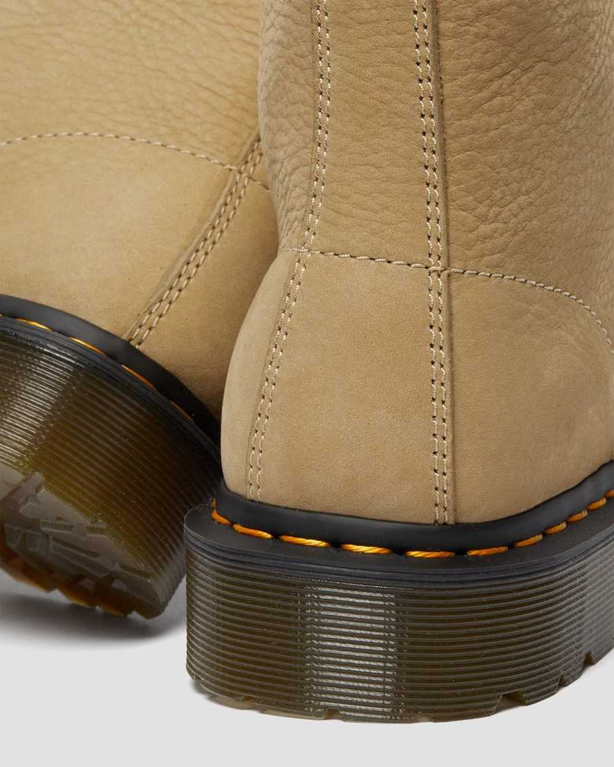 braune dr. martens 1460 pascal herren-schnürstiefel