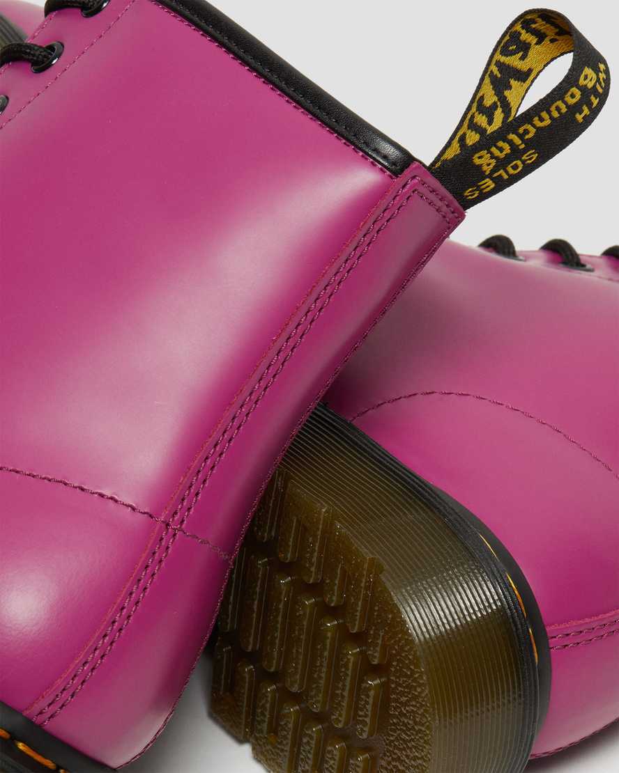 pinkfarbene dr. martens 1460 smooth herren-schnürstiefel
