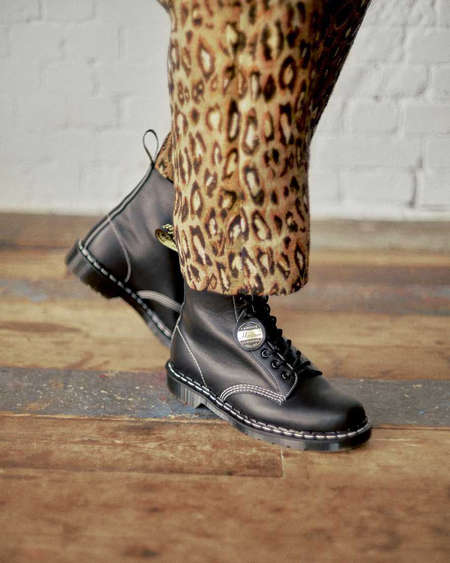 schwarze dr. martens 1460 pascal cavalier herren-schnürstiefel