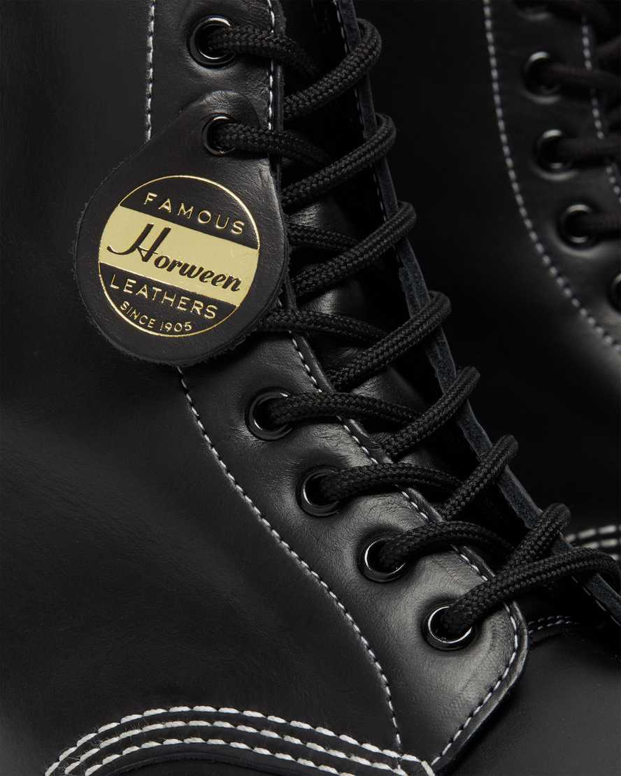 schwarze dr. martens 1460 pascal cavalier herren-schnürstiefel