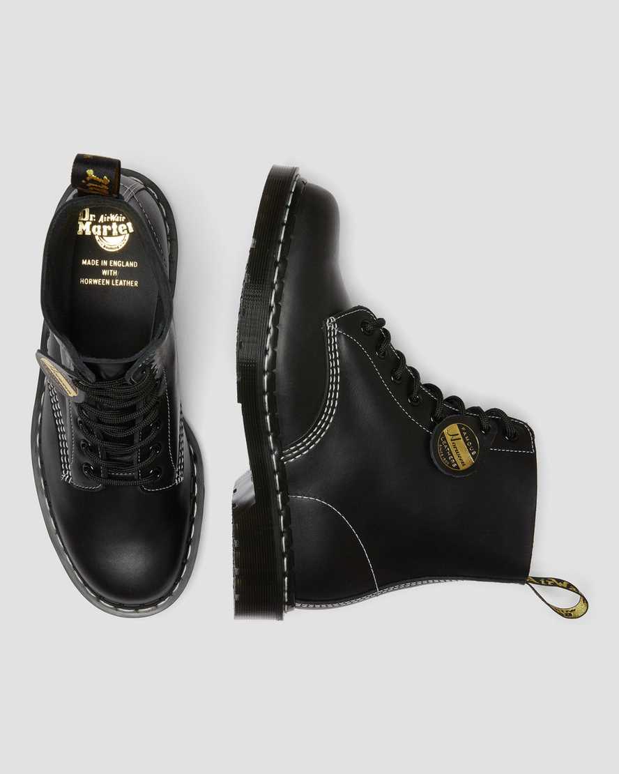 schwarze dr. martens 1460 pascal cavalier herren-schnürstiefel