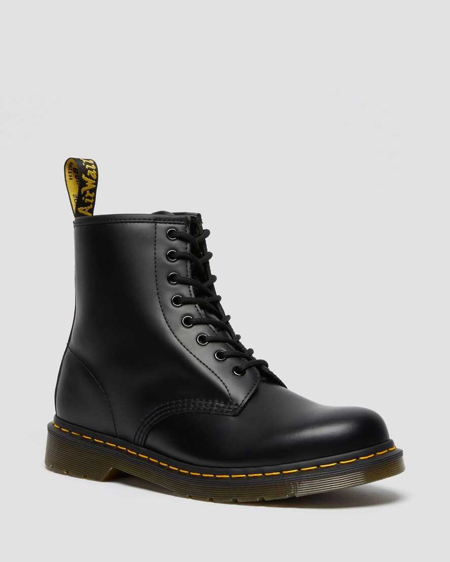 schwarze dr. martens 1460 smooth herren-schnürstiefel