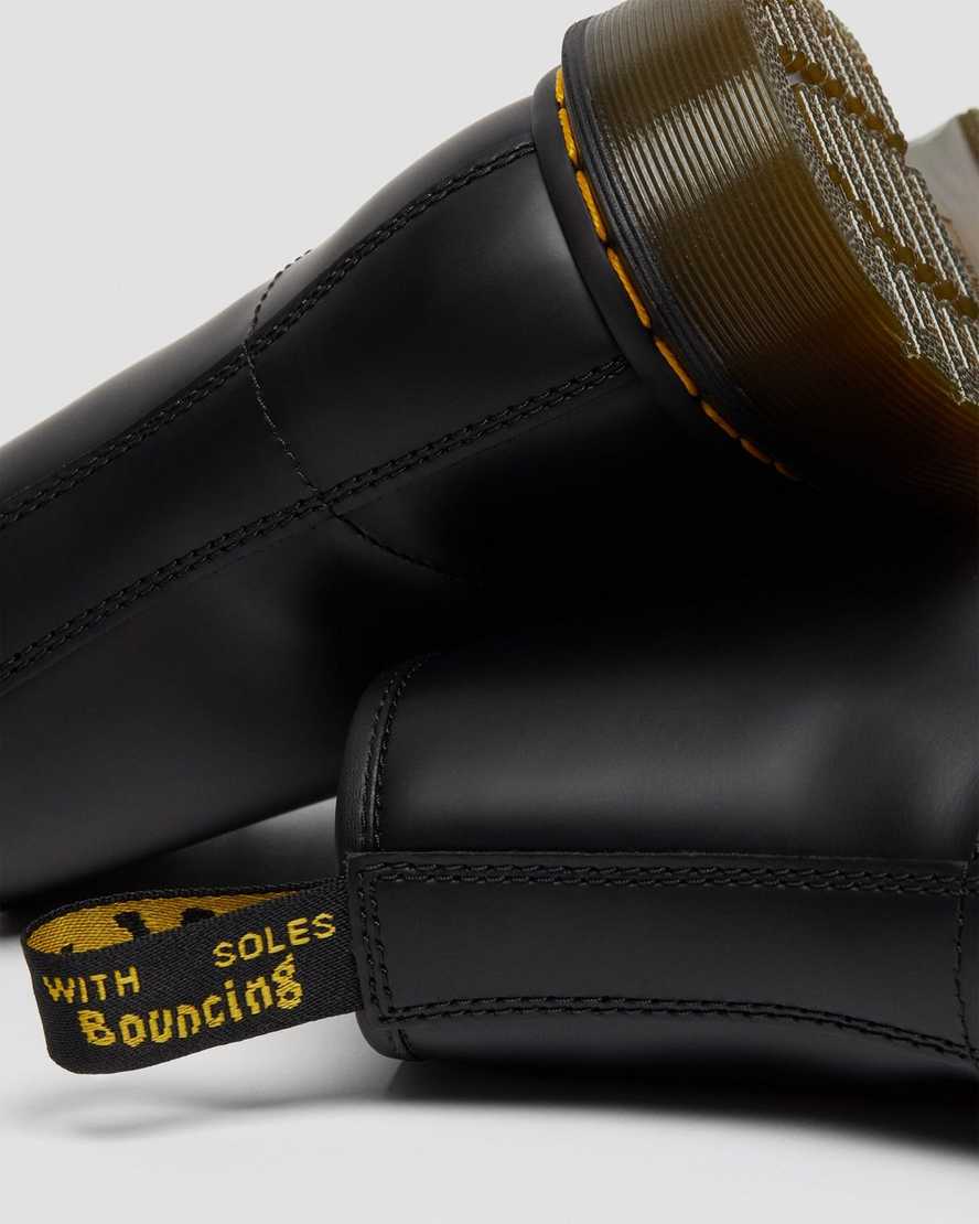 schwarze dr. martens 1460 smooth herren-schnürstiefel
