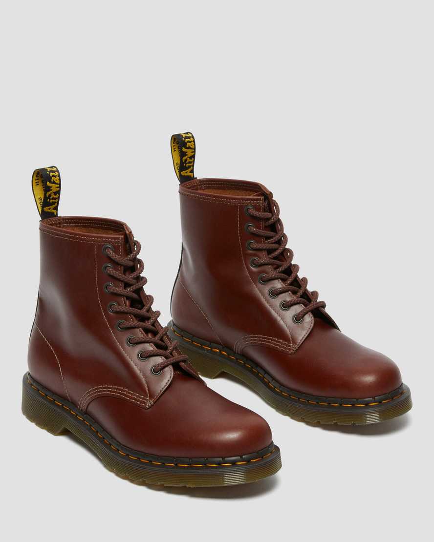 braune dr. martens 1460 abruzzo herren-schnürstiefel
