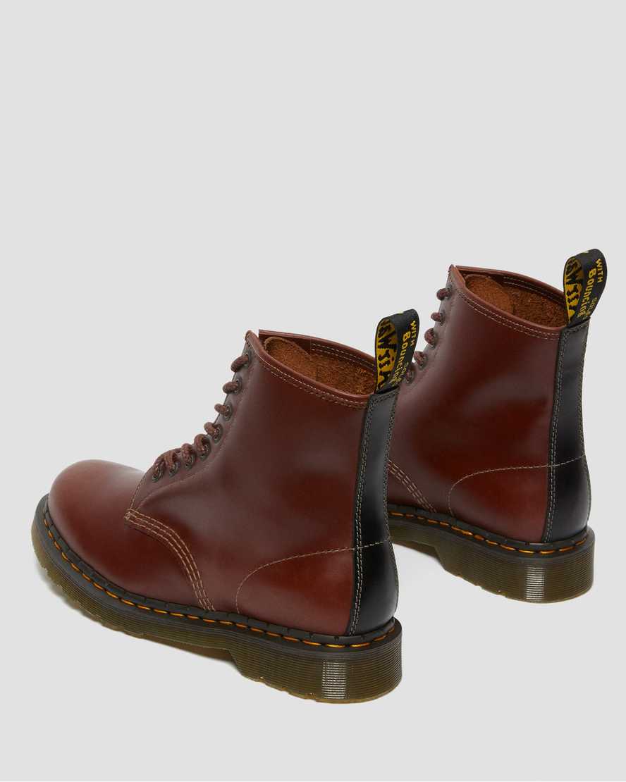 braune dr. martens 1460 abruzzo herren-schnürstiefel