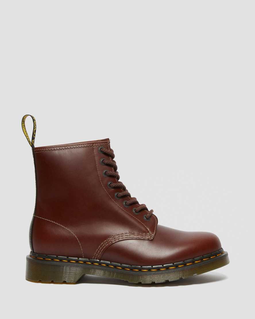 braune dr. martens 1460 abruzzo herren-schnürstiefel
