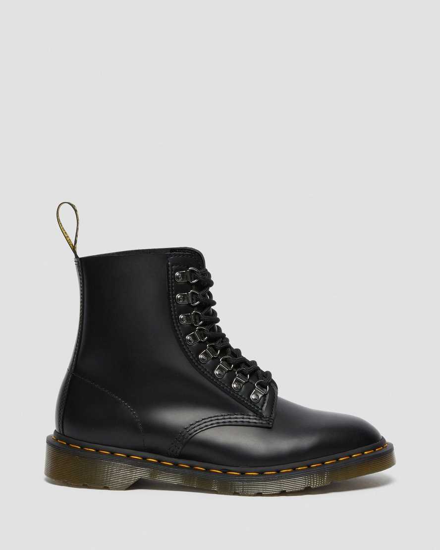 schwarze dr. martens 1460 pascal verso smooth herren-schnürstiefel