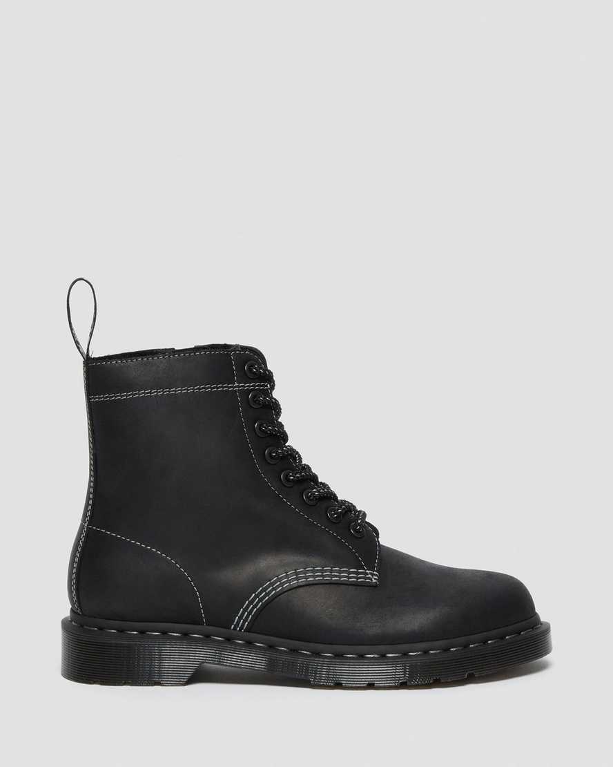 schwarze dr. martens 1460 pascal zip herren-schnürstiefel