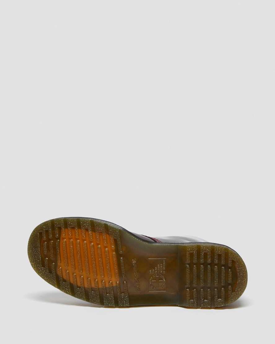 rote dr. martens 1460 herren-schnürstiefel