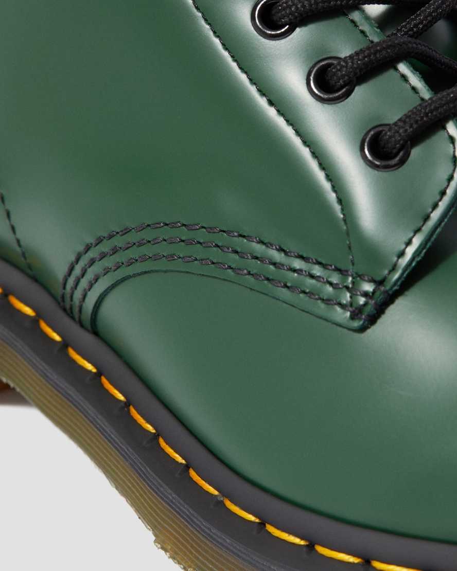 grüne dr. martens 1460 smooth herren-schnürstiefel