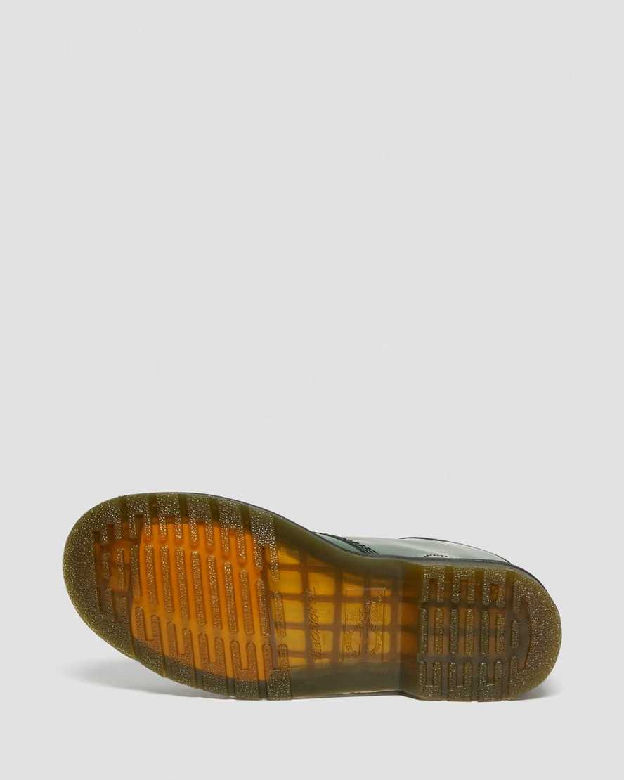 grüne dr. martens 1460 smooth herren-schnürstiefel