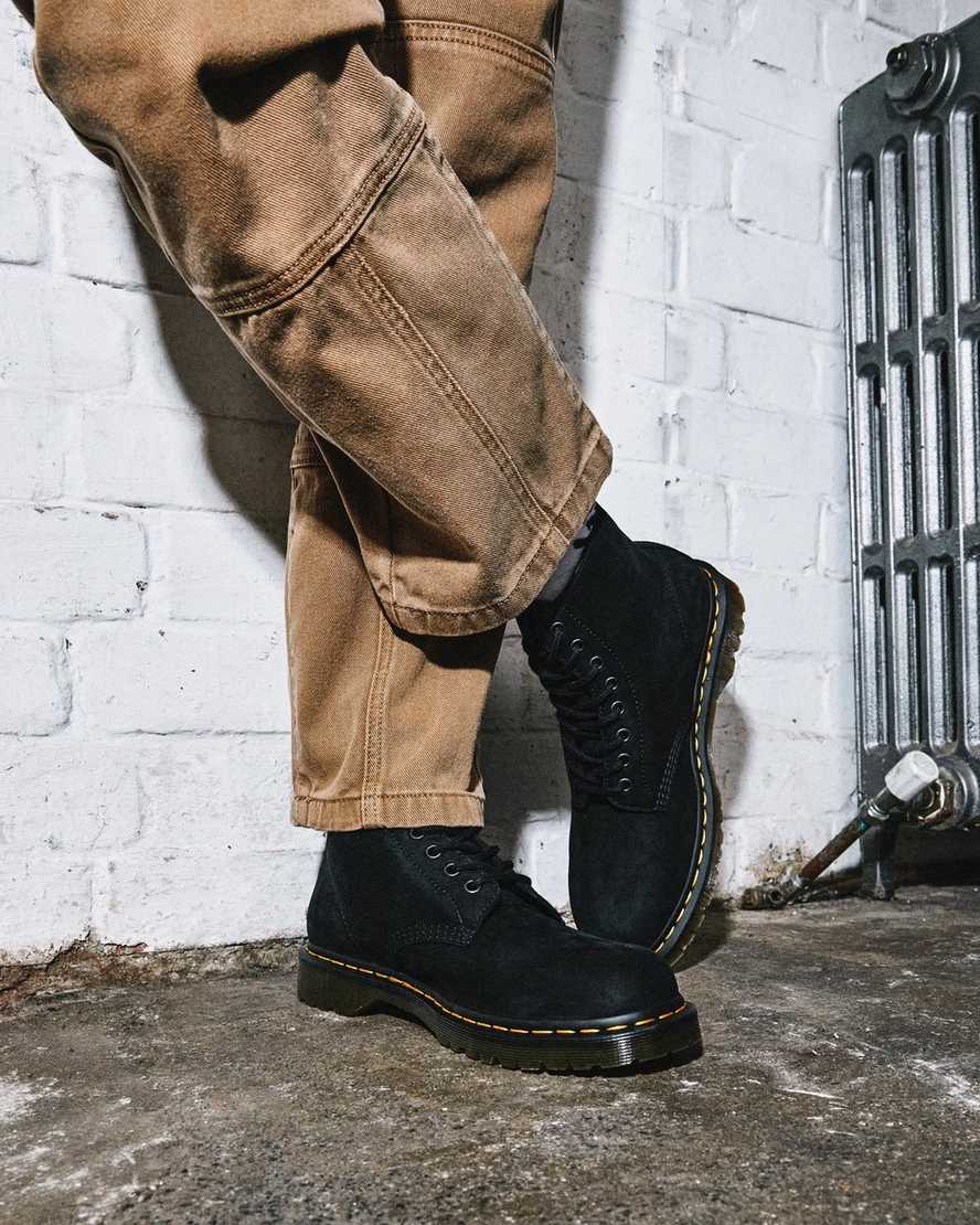 schwarze dr. martens 1460 pascal herren-schnürstiefel