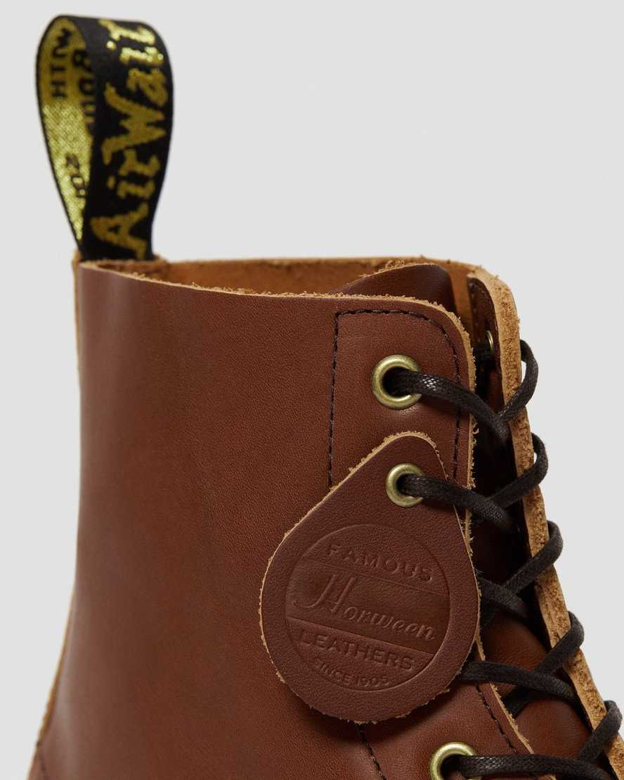 dr. martens 1460 herren-schnürstiefel hellbraun pflanzlich gegerbt