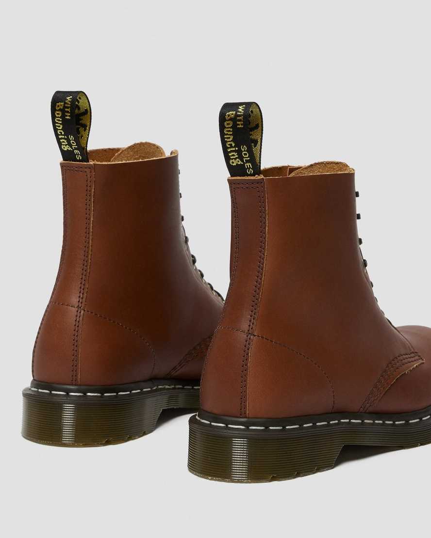 dr. martens 1460 herren-schnürstiefel hellbraun pflanzlich gegerbt