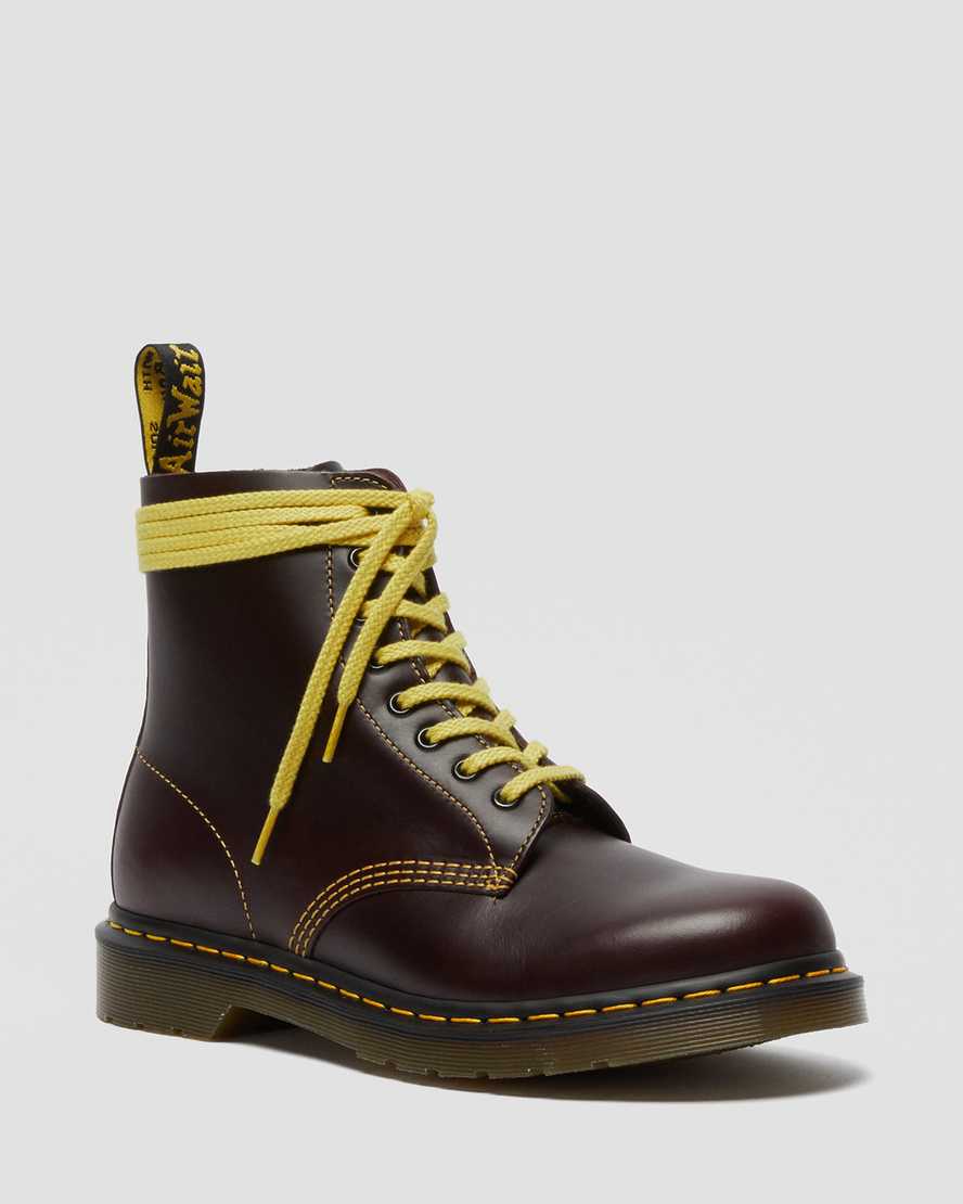 burgunderrote dr. martens 1460 pascal atlas herren-schnürstiefel