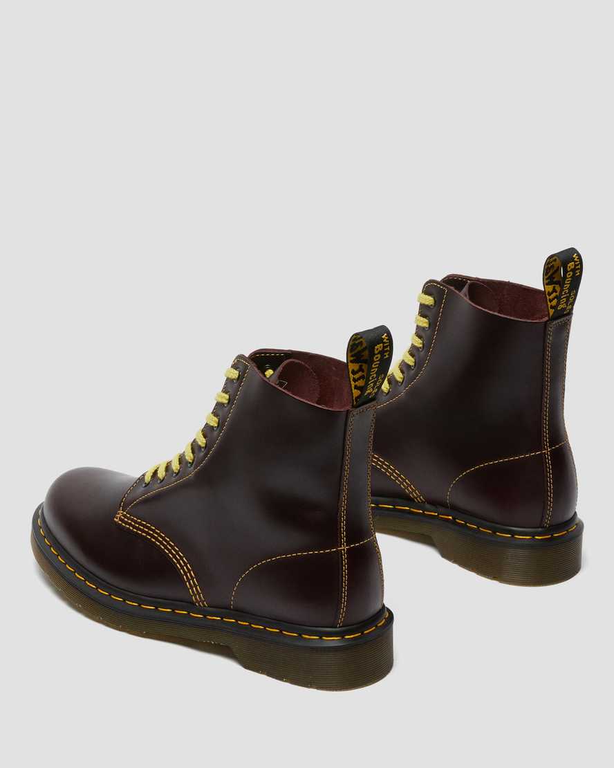 burgunderrote dr. martens 1460 pascal atlas herren-schnürstiefel