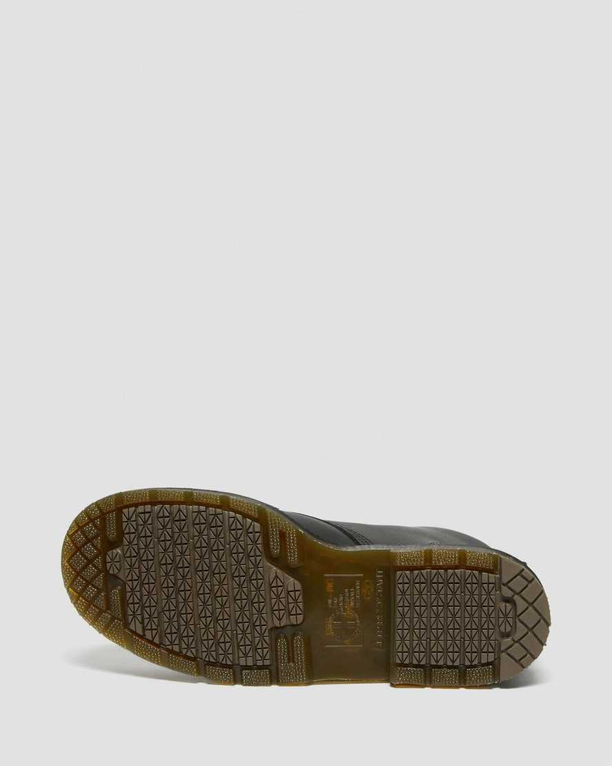 schwarze dr. martens 1460 herren-schnürstiefel mit rutschfester oberfläche