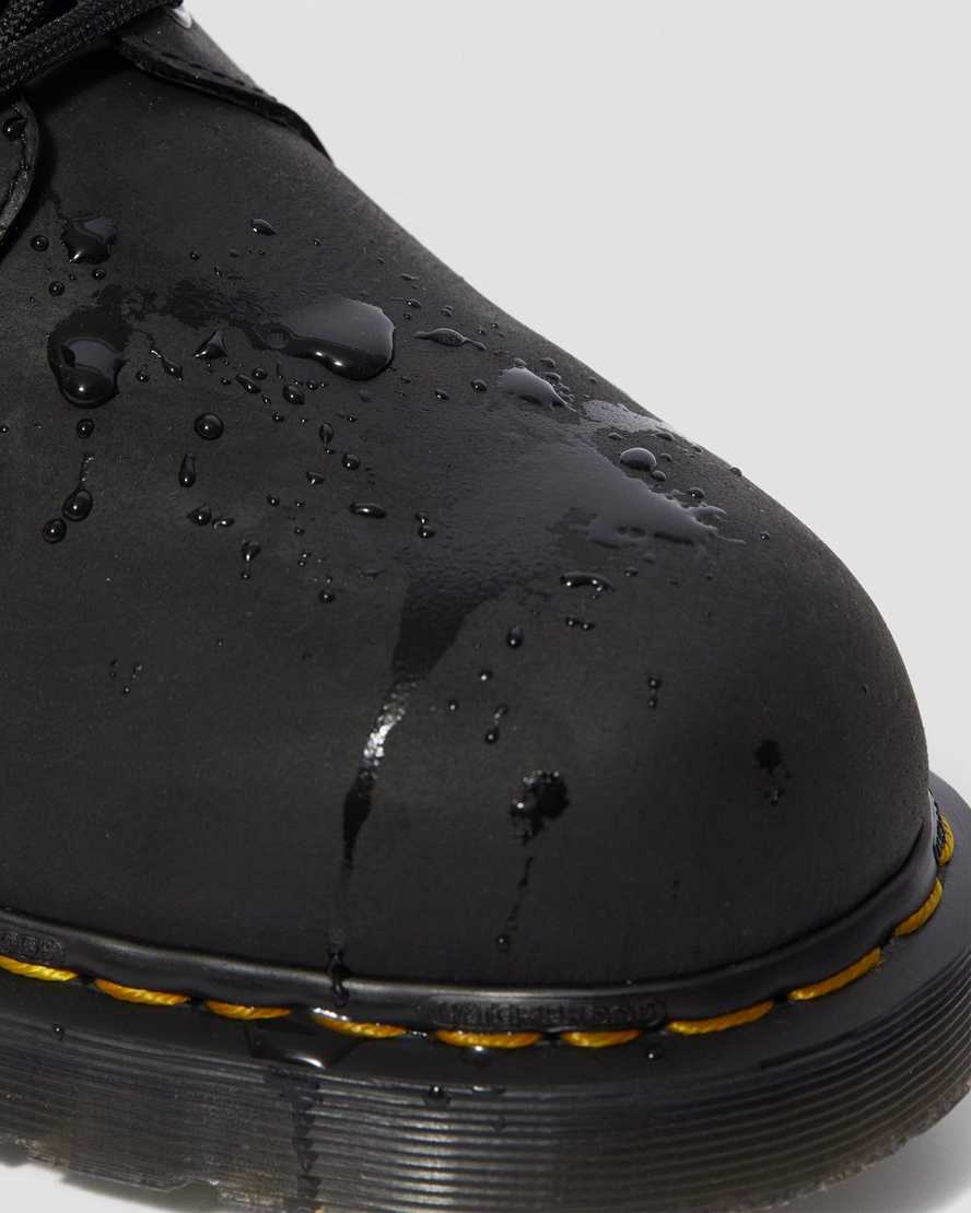 schwarze dr. martens 1460 wasserdichte herren-schnürstiefel