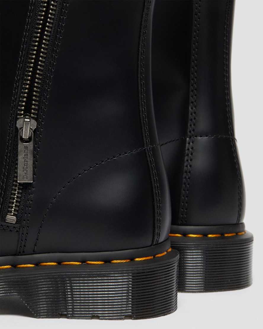 schwarze dr. martens 1460 elastic smooth herren-schnürstiefel