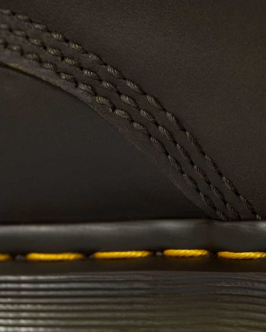 braune dr. martens 1460 crazy horse herren-schnürstiefel