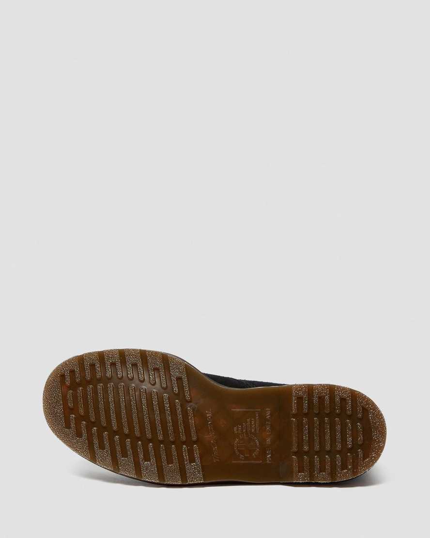 schwarze dr. martens 101 herrenstiefel mit shearling-futter