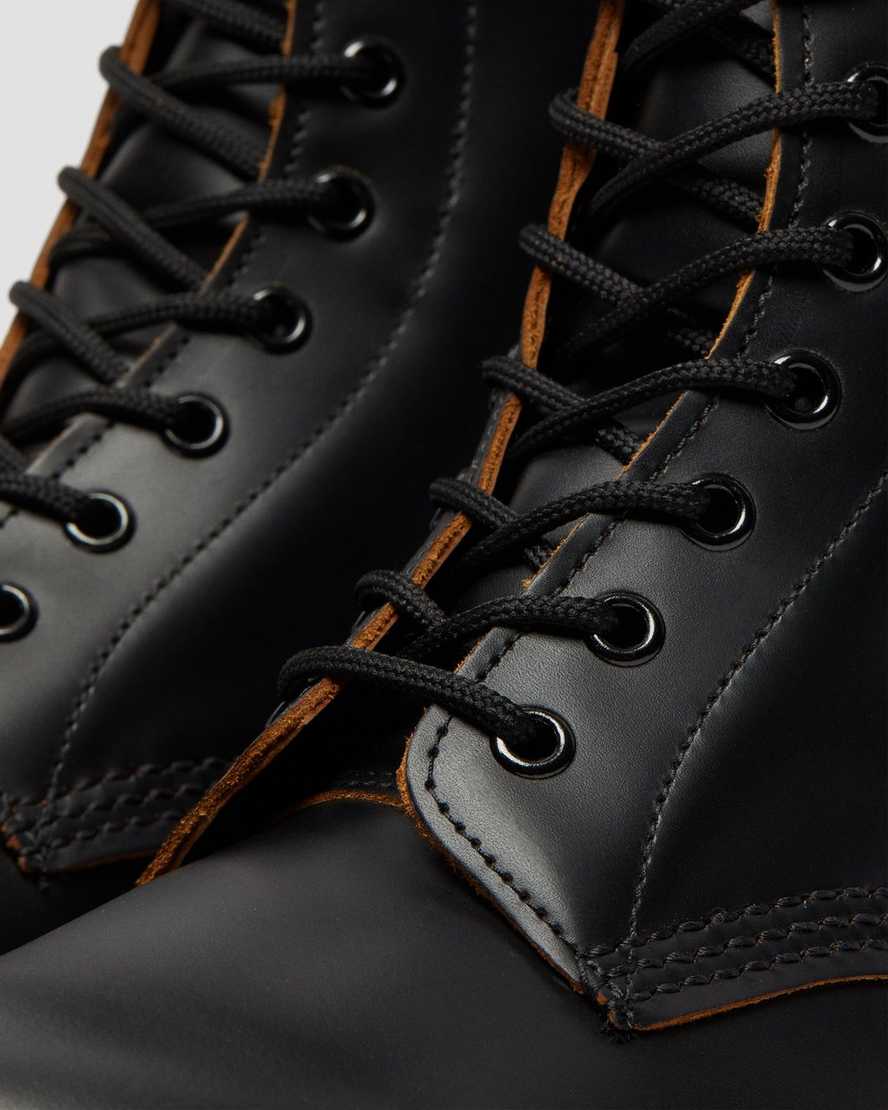 schwarze dr. martens 1490 vintage herrenstiefel hergestellt in england mittelhoch