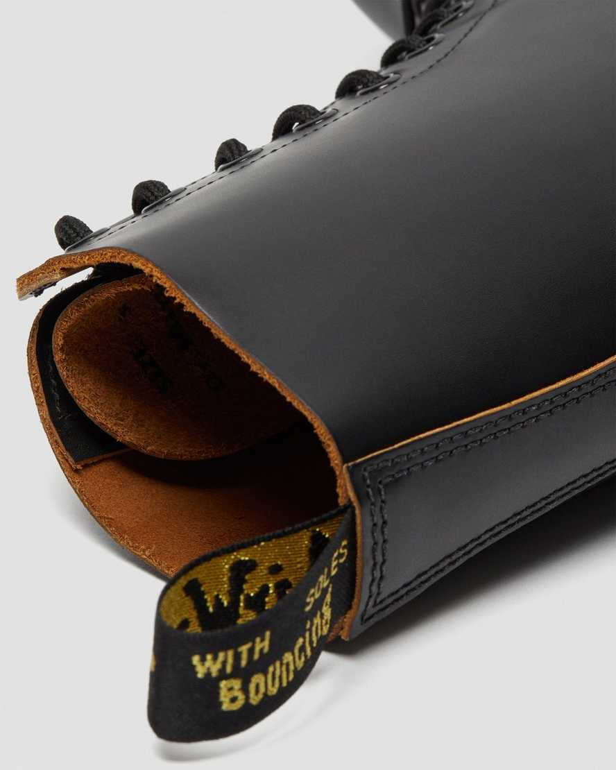 schwarze dr. martens 1490 vintage herrenstiefel hergestellt in england mittelhoch