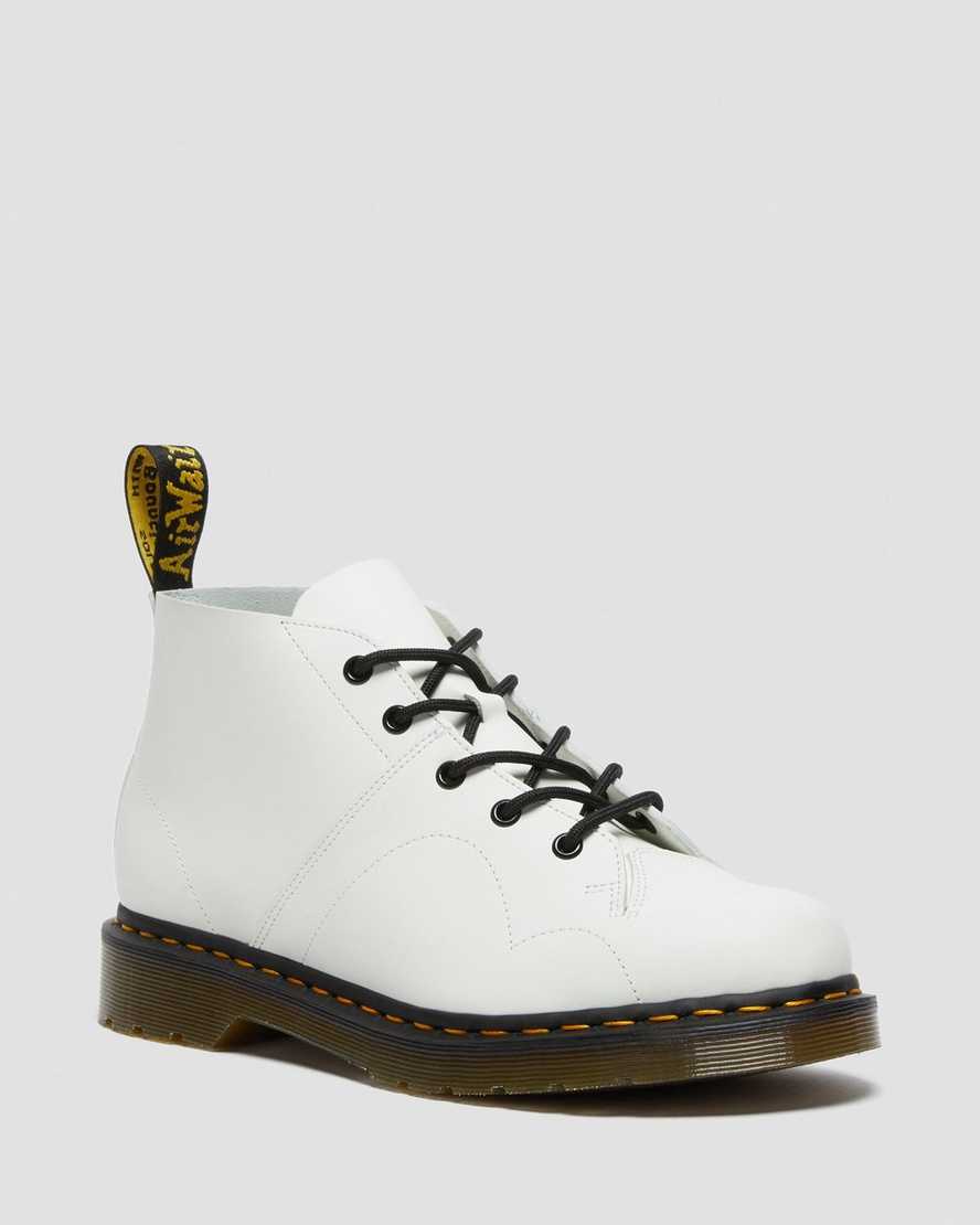 weiße dr. martens church smooth herren-monkey-boots