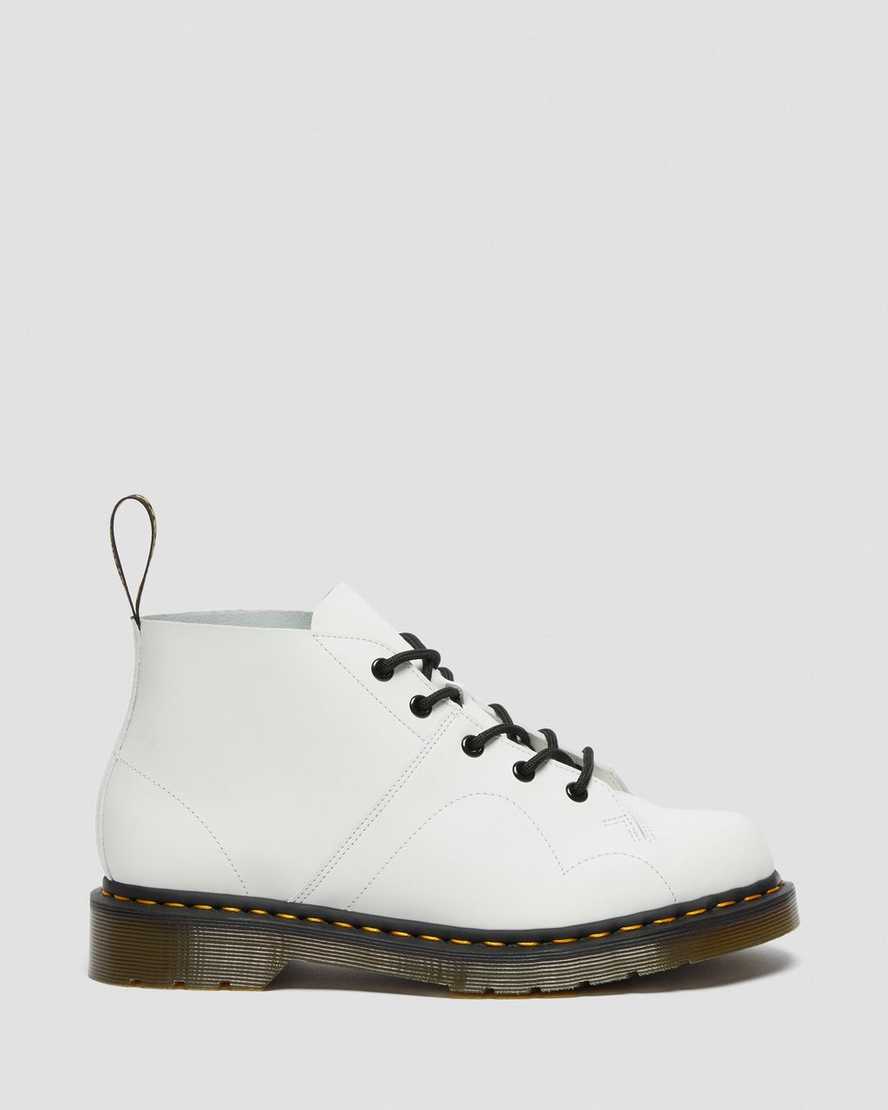 weiße dr. martens church smooth herren-monkey-boots