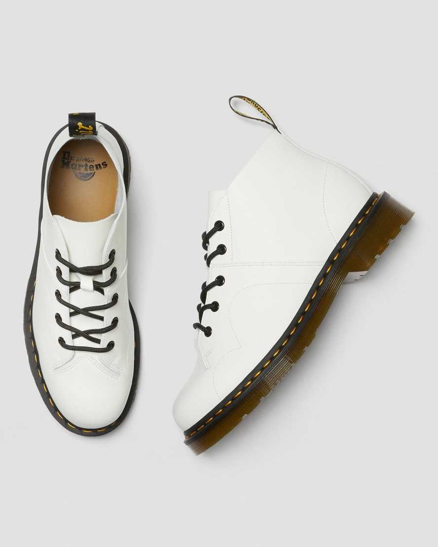 weiße dr. martens church smooth herren-monkey-boots