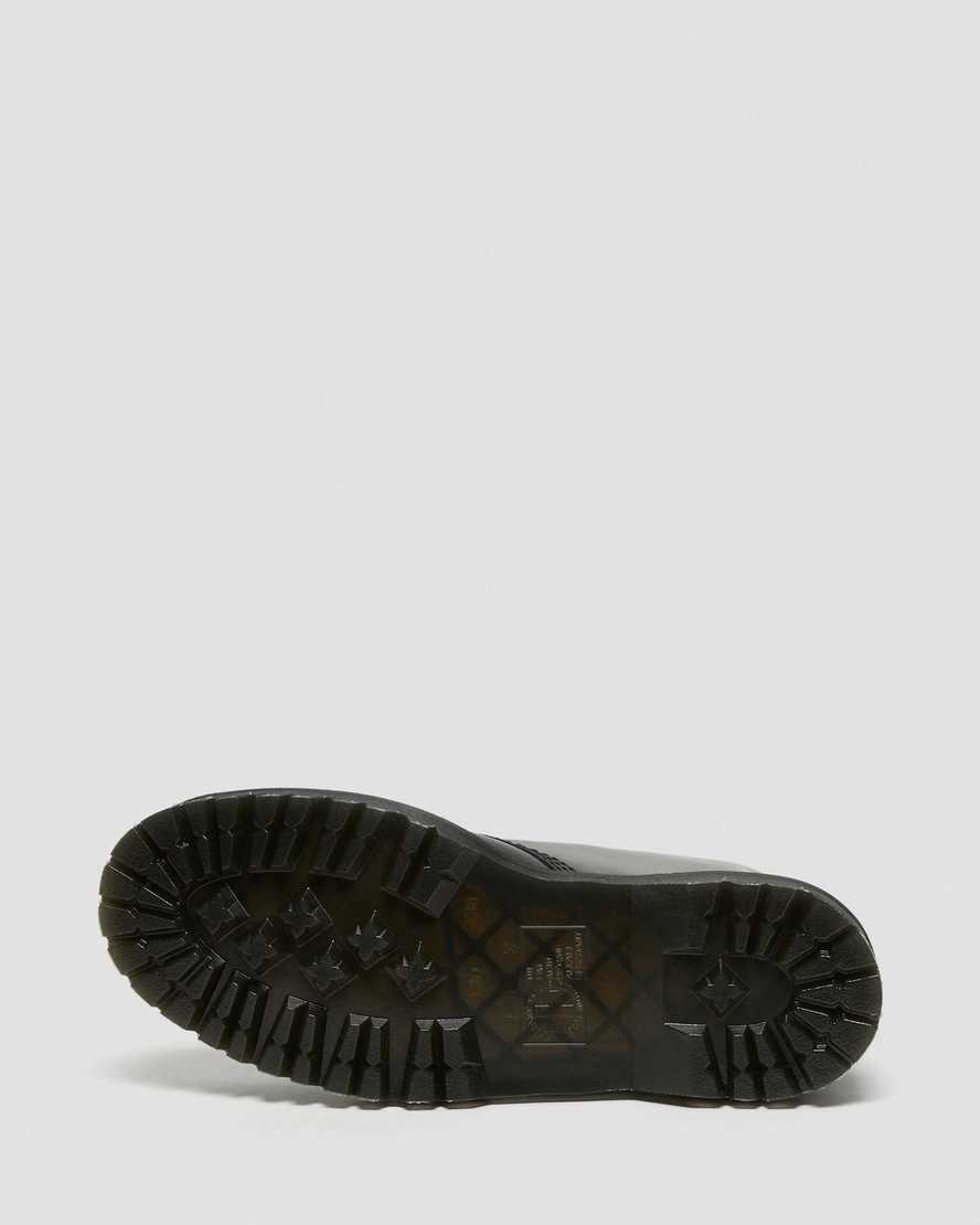 schwarze dr. martens 1460 bex smooth herren-plateaustiefel