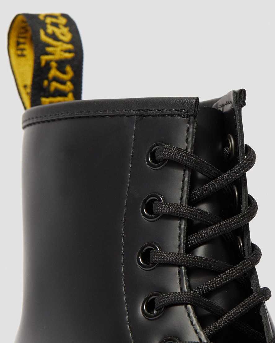 schwarze dr. martens 1460 bex smooth herren-plateaustiefel
