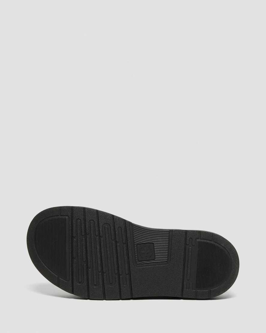 schwarze dr. martens dax herren-sandalen