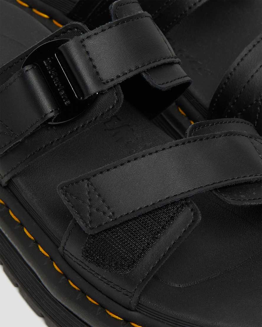 schwarze dr. martens chilton herren-sandalen