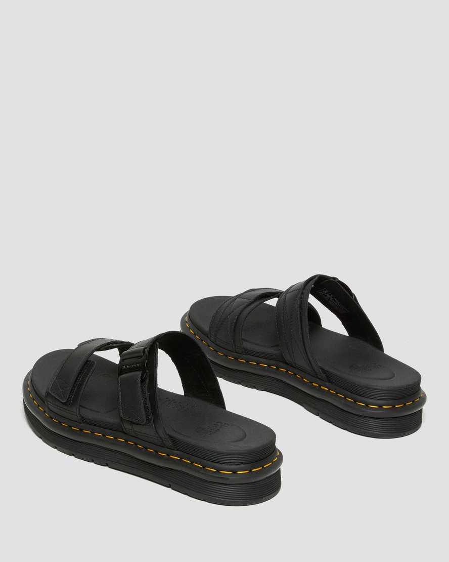 schwarze dr. martens chilton herren-sandalen