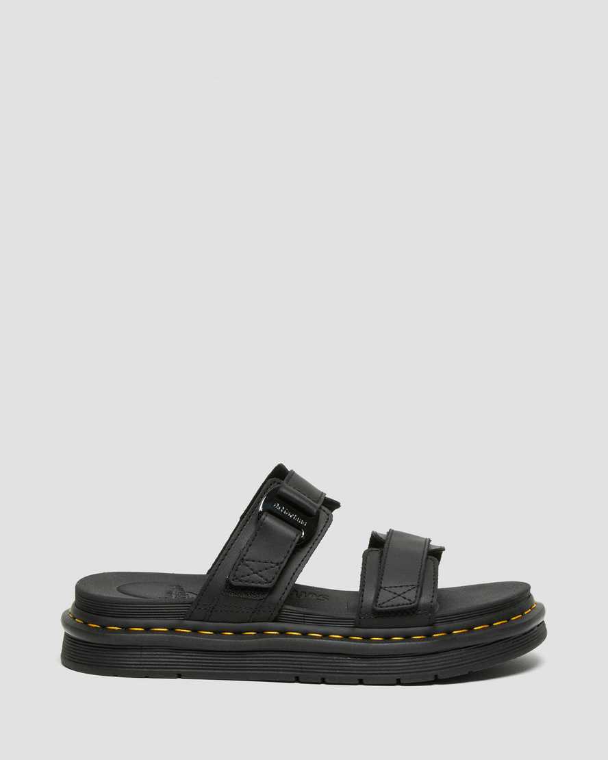 schwarze dr. martens chilton herren-sandalen