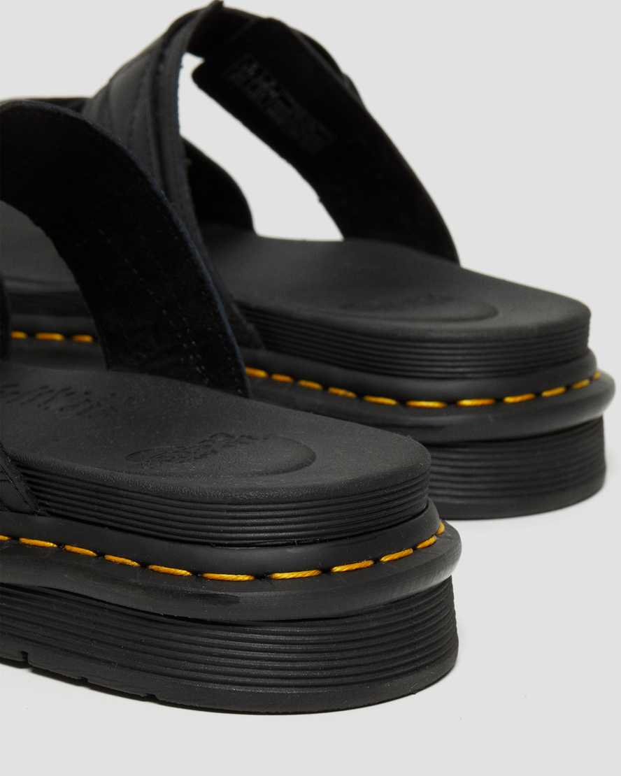 schwarze dr. martens chilton herren-sandalen