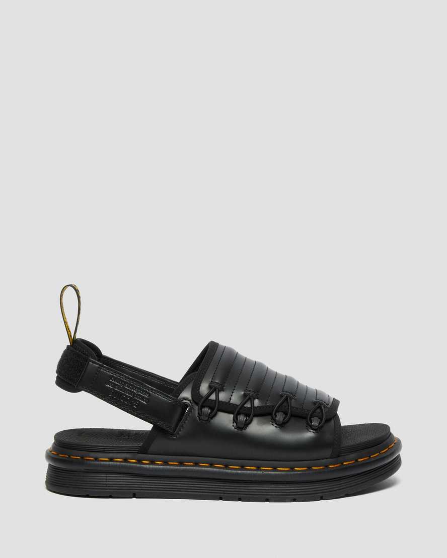 schwarze dr. martens mura suicoke herren-sandalen