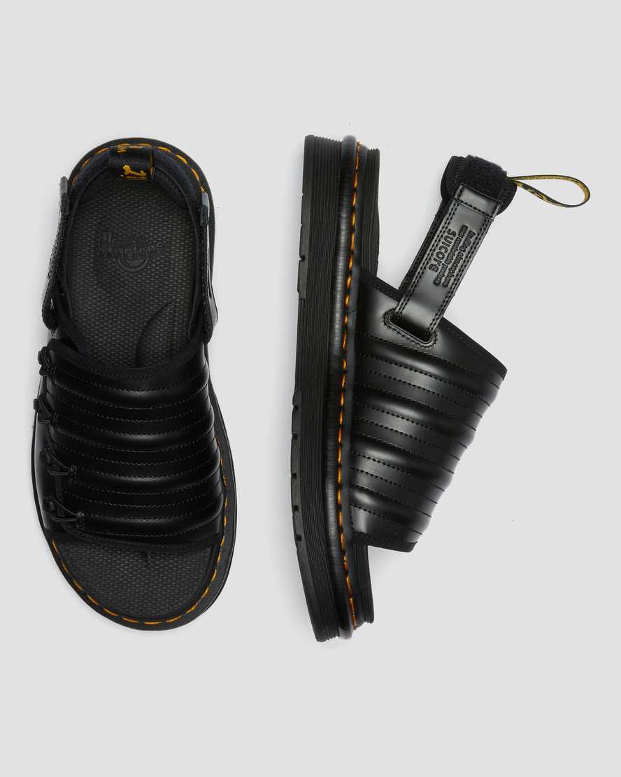 schwarze dr. martens mura suicoke herren-sandalen
