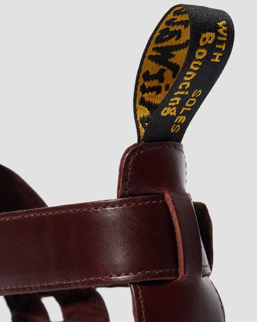 braune dr. martens terry herren-riemensandalen