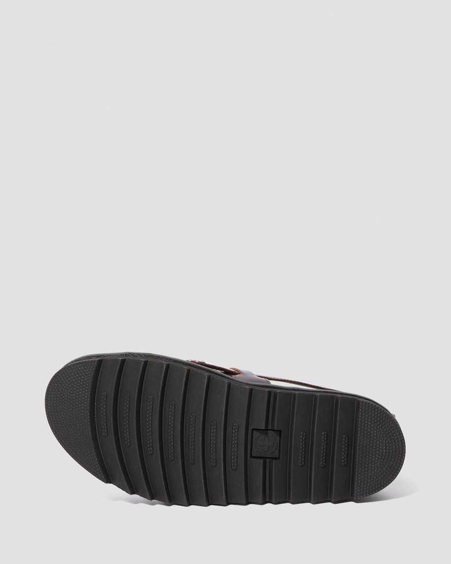 braune dr. martens terry herren-riemensandalen